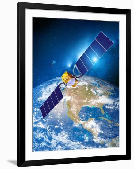 Galileo Navigation Satellite-Detlev Van Ravenswaay-Framed Photographic Print