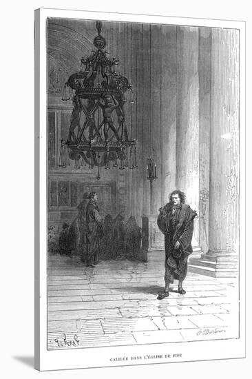 Galileo Observing the Swaying of the Chandelier in Pisa Cathedral, C1584-null-Stretched Canvas
