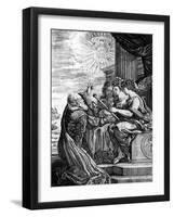 Galileo Presenting His Telescope to the Muses, 1655-56-null-Framed Giclee Print