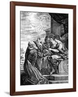 Galileo Presenting His Telescope to the Muses, 1655-56-null-Framed Giclee Print