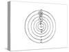 Galileo's Diagram of the Copernican System of the Universe-Galileo Galilei-Stretched Canvas