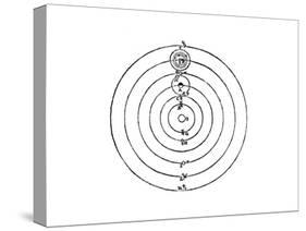 Galileo's Diagram of the Copernican System of the Universe-Galileo Galilei-Stretched Canvas