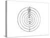 Galileo's Diagram of the Copernican System of the Universe-Galileo Galilei-Stretched Canvas