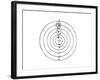 Galileo's Diagram of the Copernican System of the Universe-Galileo Galilei-Framed Giclee Print