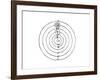 Galileo's Diagram of the Copernican System of the Universe-Galileo Galilei-Framed Giclee Print