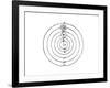 Galileo's Diagram of the Copernican System of the Universe-Galileo Galilei-Framed Giclee Print