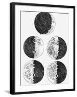 Galileo's Drawings of the Phases of the Moon-Stocktrek Images-Framed Photographic Print