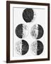Galileo's Drawings of the Phases of the Moon-Stocktrek Images-Framed Photographic Print