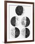 Galileo's Drawings of the Phases of the Moon-Stocktrek Images-Framed Photographic Print