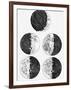 Galileo's Drawings of the Phases of the Moon-Stocktrek Images-Framed Photographic Print