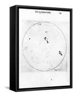 Galileo's Observation of Sunspots, 1613-Galileo Galilei-Framed Stretched Canvas