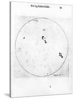 Galileo's Observation of Sunspots, 1613-Galileo Galilei-Stretched Canvas