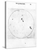 Galileo's Observation of Sunspots, 1613-Galileo Galilei-Stretched Canvas