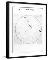 Galileo's Observation of Sunspots, 1613-Galileo Galilei-Framed Giclee Print