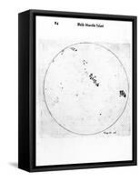Galileo's Observation of Sunspots, 1613-Galileo Galilei-Framed Stretched Canvas