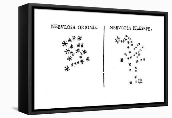 Galileo's Observation of the Star Cluster in Orion and of the Praesepe Cluster, 1610-null-Framed Stretched Canvas