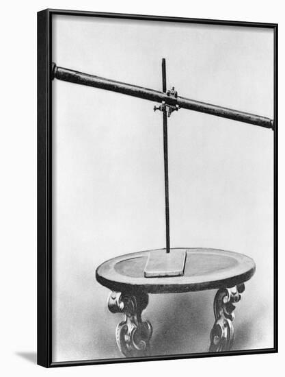 Galileo's Telescope Sitting on Table-null-Framed Photographic Print