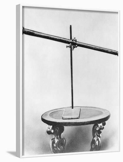 Galileo's Telescope Sitting on Table-null-Framed Photographic Print