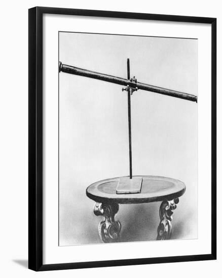 Galileo's Telescope Sitting on Table-null-Framed Photographic Print