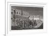 Galileo Shows the Satellites of Jupiter to Venetian Senators-Louis Figuier-Framed Premium Giclee Print