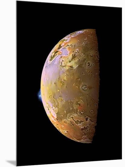 Galileo Spacecraft Image of a Volcanic Plume on Io-null-Mounted Photographic Print