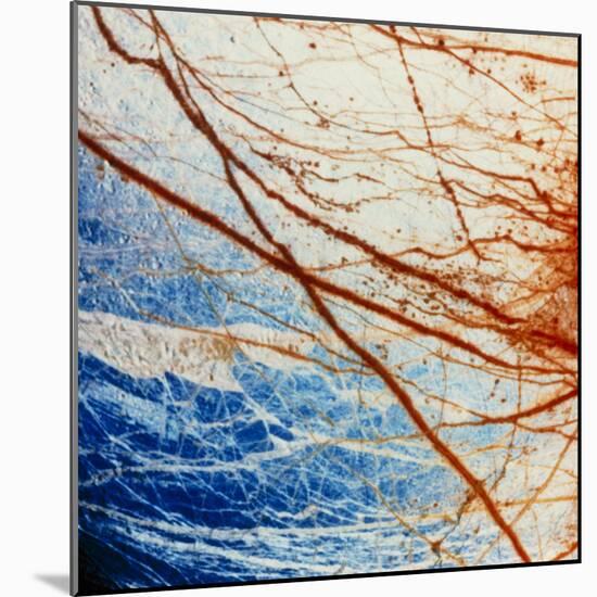 Galileo Spacecraft Image of Europa's Surface-null-Mounted Premium Photographic Print