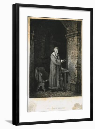 Galileo Studying Specimen-null-Framed Giclee Print