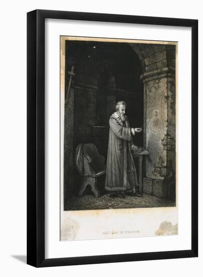 Galileo Studying Specimen-null-Framed Giclee Print