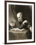 Galileo with Compass and Diagrams, C.1880-null-Framed Giclee Print