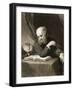 Galileo with Compass and Diagrams, C.1880-null-Framed Giclee Print