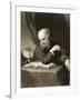 Galileo with Compass and Diagrams, C.1880-null-Framed Giclee Print