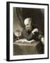 Galileo with Compass and Diagrams, C.1880-null-Framed Giclee Print