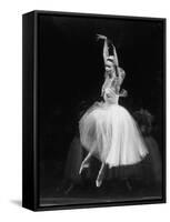 Galina Ulanova Performing During Ballet at the Bolshoi Theater-Howard Sochurek-Framed Stretched Canvas