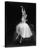 Galina Ulanova Performing During Ballet at the Bolshoi Theater-Howard Sochurek-Stretched Canvas