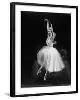 Galina Ulanova Performing During Ballet at the Bolshoi Theater-Howard Sochurek-Framed Premium Photographic Print