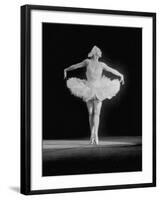 Galina Wanova Dancing "The Dying Swan"-null-Framed Photographic Print