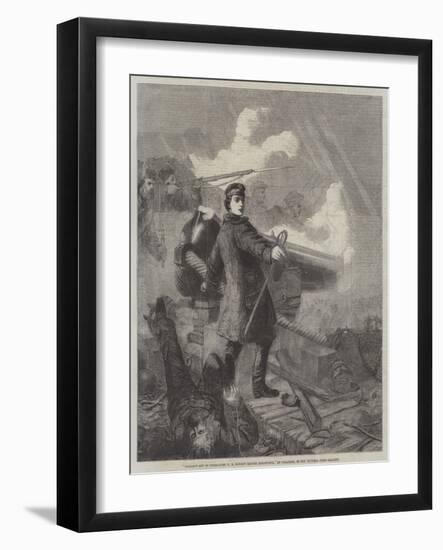 Gallant Act of Commander W N Hewett before Sebastopol-Chevalier Louis-William Desanges-Framed Giclee Print