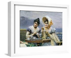 Gallant Conversation, 1894-Bartolomeo Giuliano-Framed Giclee Print