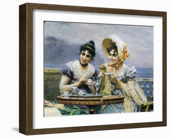 Gallant Conversation, 1894-Bartolomeo Giuliano-Framed Giclee Print