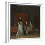 Gallant Conversation, known as ‘The Paternal Admonition’, C.1654-Gerard ter Borch-Framed Giclee Print