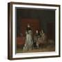 Gallant Conversation, known as ‘The Paternal Admonition’, C.1654-Gerard ter Borch-Framed Giclee Print