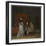 Gallant Conversation, known as ‘The Paternal Admonition’, C.1654-Gerard ter Borch-Framed Giclee Print