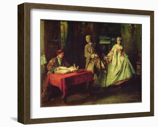 Gallant Hour-Nicolas Lancret-Framed Giclee Print