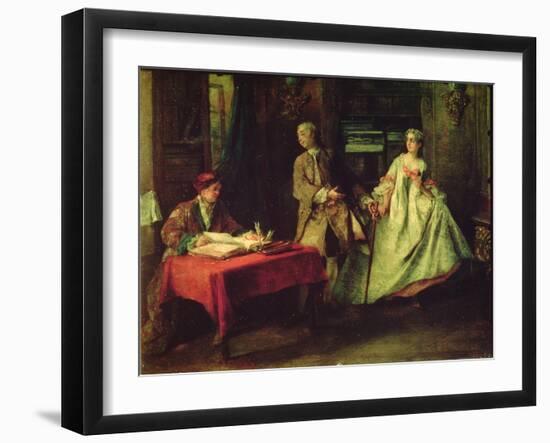 Gallant Hour-Nicolas Lancret-Framed Giclee Print