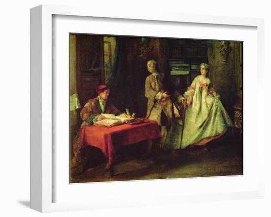 Gallant Hour-Nicolas Lancret-Framed Giclee Print