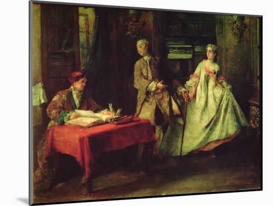 Gallant Hour-Nicolas Lancret-Mounted Giclee Print