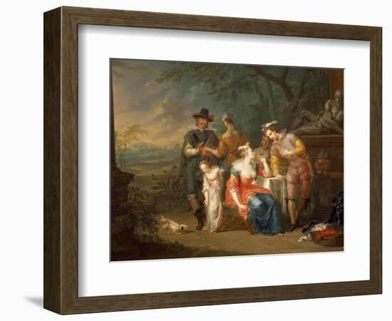 Gallant Meeting-Franz Christoph Janneck-Framed Giclee Print