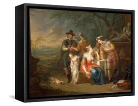 Gallant Meeting-Franz Christoph Janneck-Framed Stretched Canvas