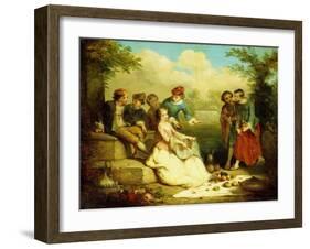 Gallant Party-Auguste Theodule Ribot-Framed Giclee Print