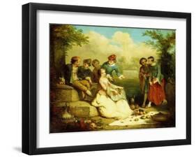 Gallant Party-Auguste Theodule Ribot-Framed Giclee Print